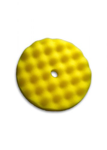 Detail Supplies Technicians Choice Waffle Pad Yellow Foam Heavy Cut 8"
